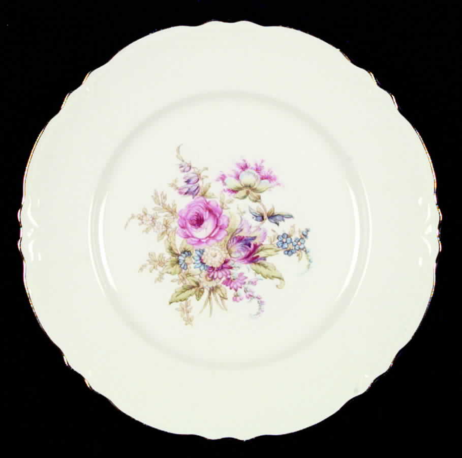 Avon (Scalloped) Dinner Plate by Cunningham & Pickett-1