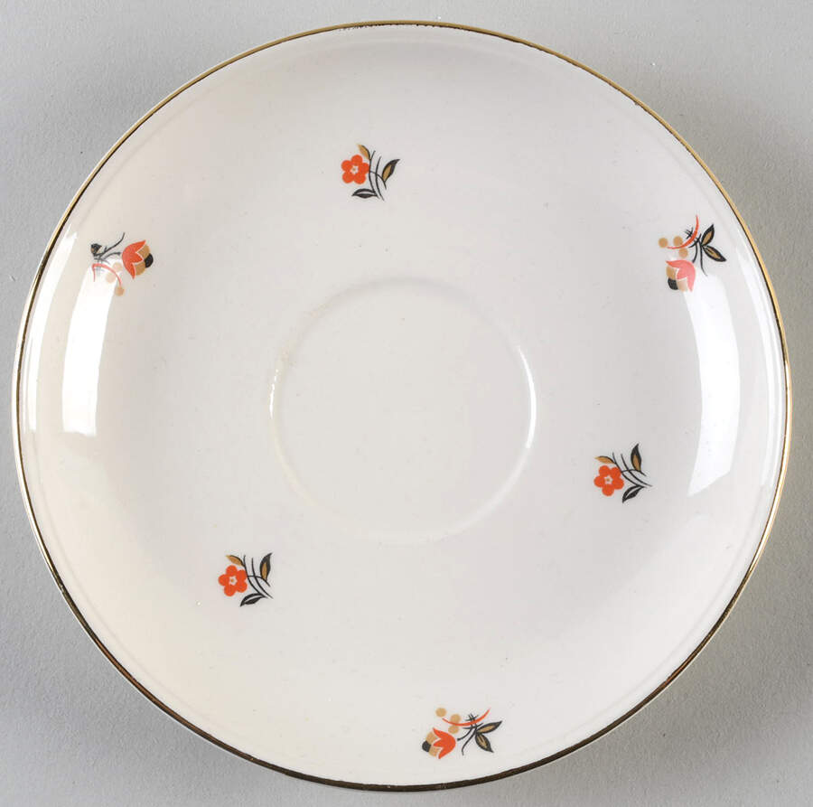 Cardinal Saucer by Cunningham & Pickett-1