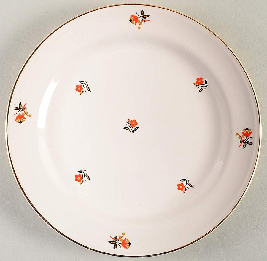 Cardinal Dessert/Pie Plate by Cunningham & Pickett-1