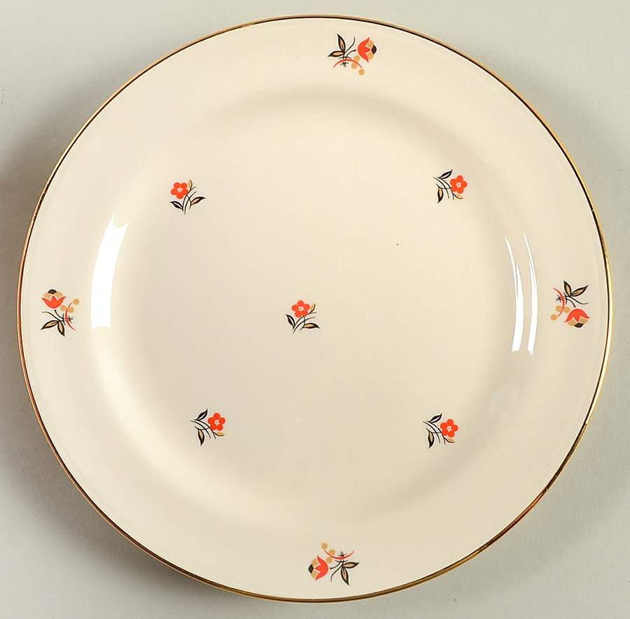 Cardinal Salad Plate by Cunningham & Pickett-1