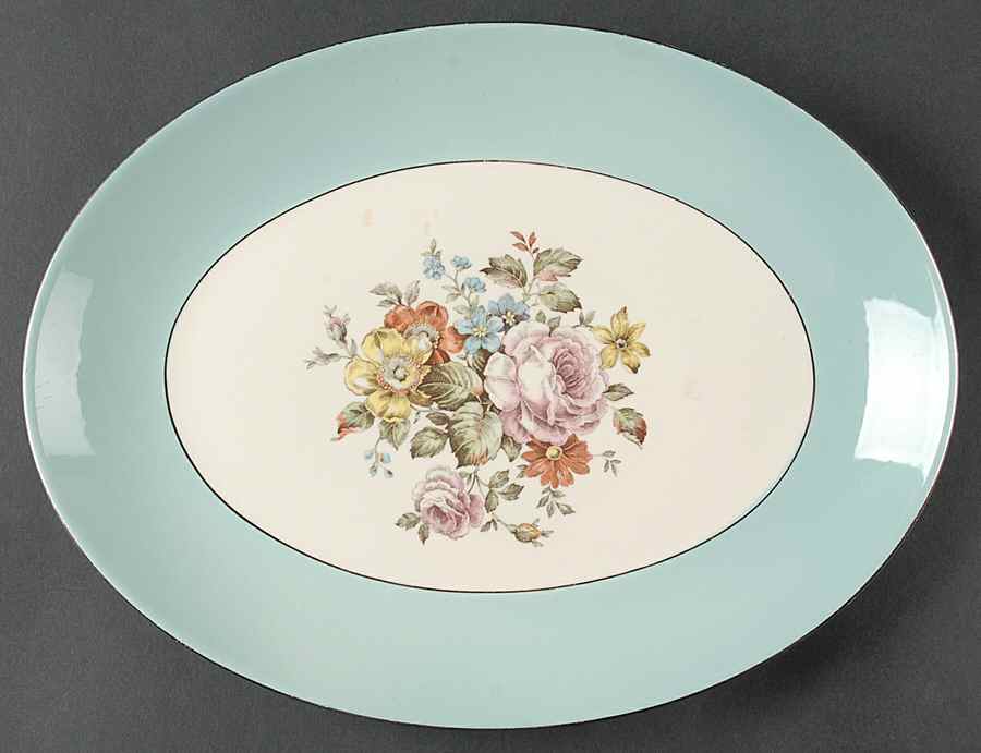 Danube 11" Oval Serving Platter by Cunningham & Pickett-1