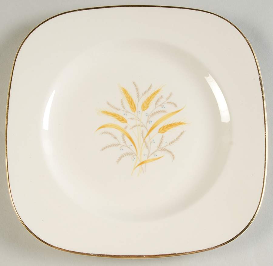 Golden Harvest Square Salad Plate by Cunningham & Pickett-1
