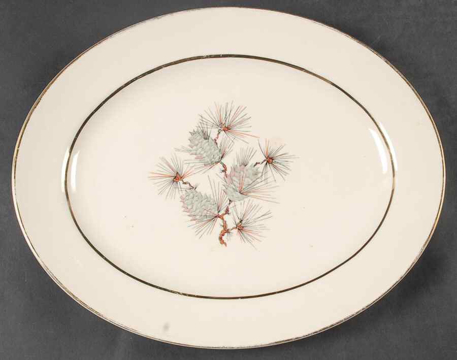 Princess 11" Oval Serving Platter by Cunningham & Pickett-1