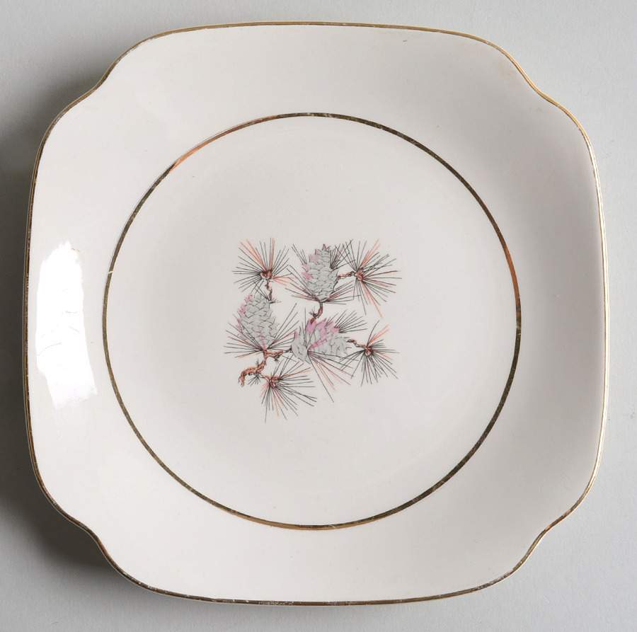 Princess Square Dessert Plate by Cunningham & Pickett-1