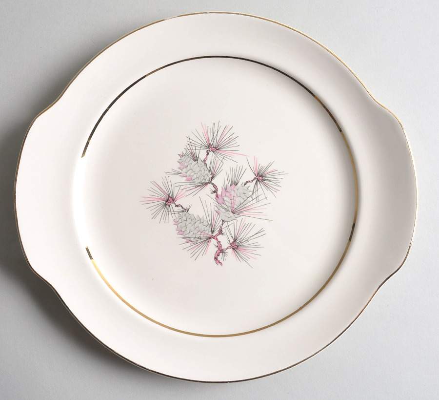 Princess Handled Cake Plate by Cunningham & Pickett-1