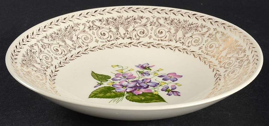 Springviolet Coupe Soup Bowl by Cunningham & Pickett-1
