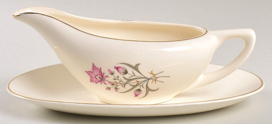 Stardust Gravy Boat & Underplate by Cunningham & Pickett-1