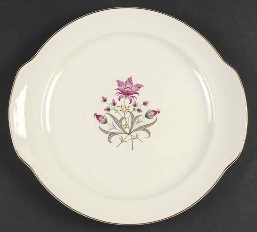 Stardust Handled Cake Plate by Cunningham & Pickett-1
