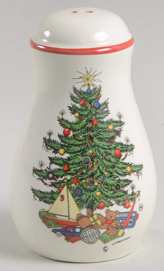 American Christmas Tree (Cream, Coupe) Salt Shaker by Cuthbertson-1