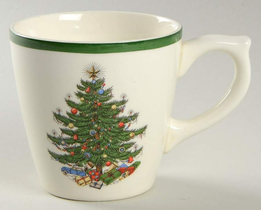 Christmas Tree (Wide Green Band) Mug by Cuthbertson-1