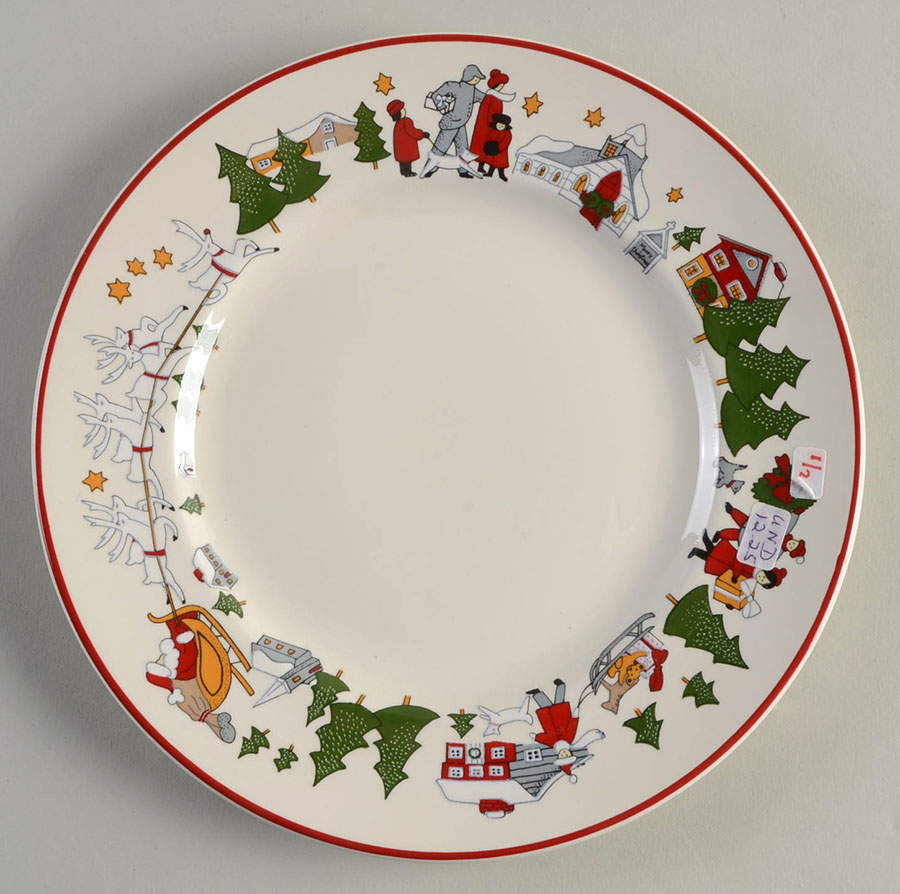 Family Christmas Salad Plate by Cuthbertson-1