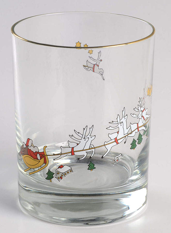 Family Christmas Glassware Double Old Fashioned by Cuthbertson-1
