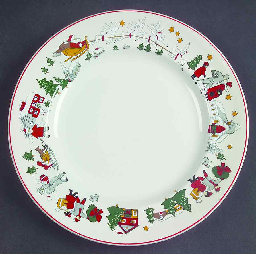 Family Christmas Salad Plate by Cuthbertson-1