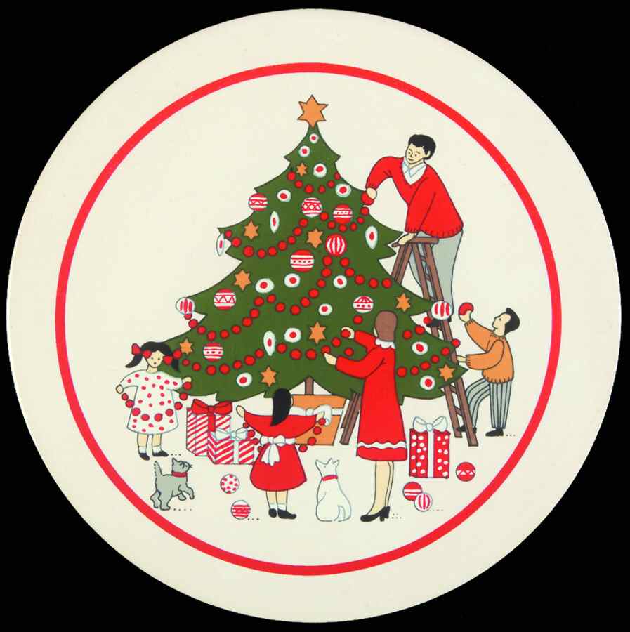 Family Christmas Trivet by Cuthbertson-1