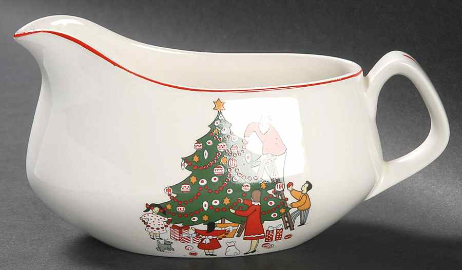 Family Christmas Gravy Boat by Cuthbertson-1