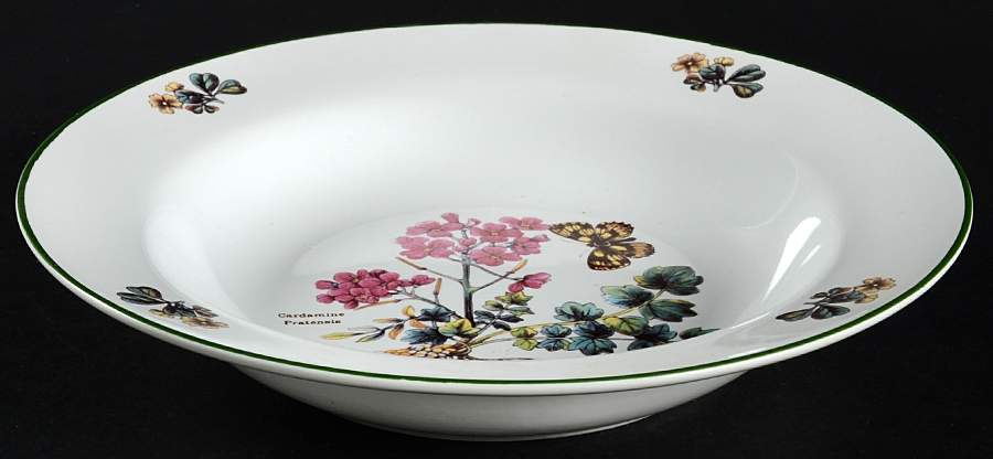 Florabunda (Smooth, Round) Rim Soup Bowl by Cuthbertson-1