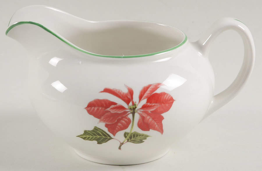 Poinsettia Creamer by Cuthbertson-1