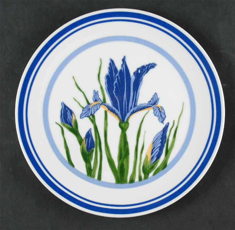 Dutch Iris Salad Plate by Curzon-1