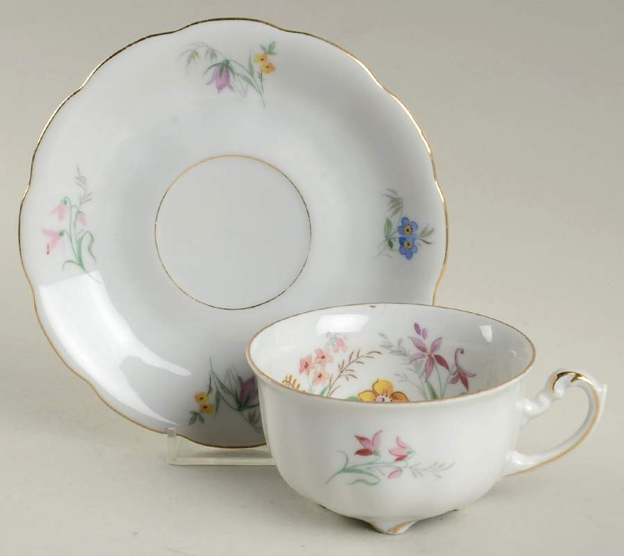 CWH1 Footed Cup & Saucer Set by Crown Heiden-1
