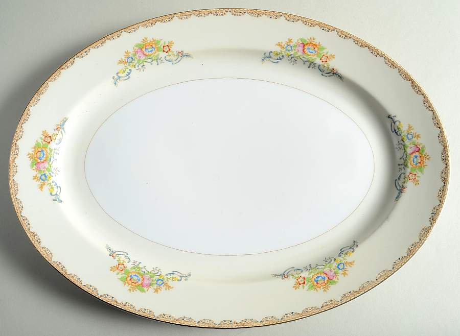 CWJ1 16" Oval Serving Platter by Cosmos Ware Japan-1
