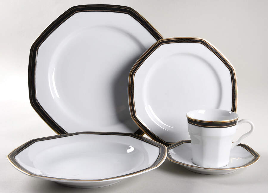 Black Dress 40 Piece Estate Set by Christopher Stuart-1