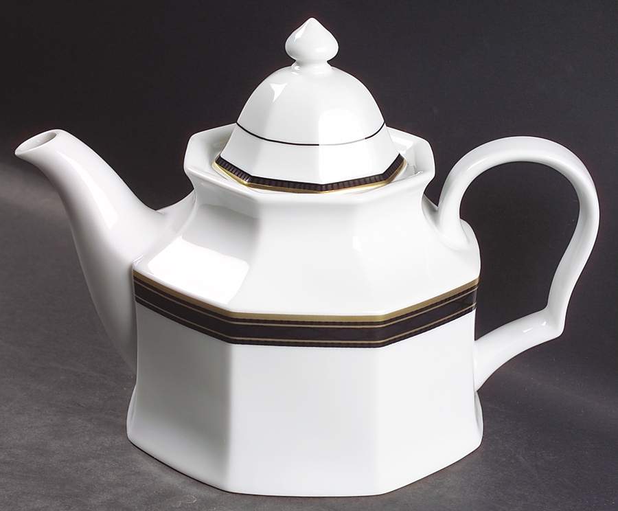 Black Dress Teapot & Lid by Christopher Stuart-1