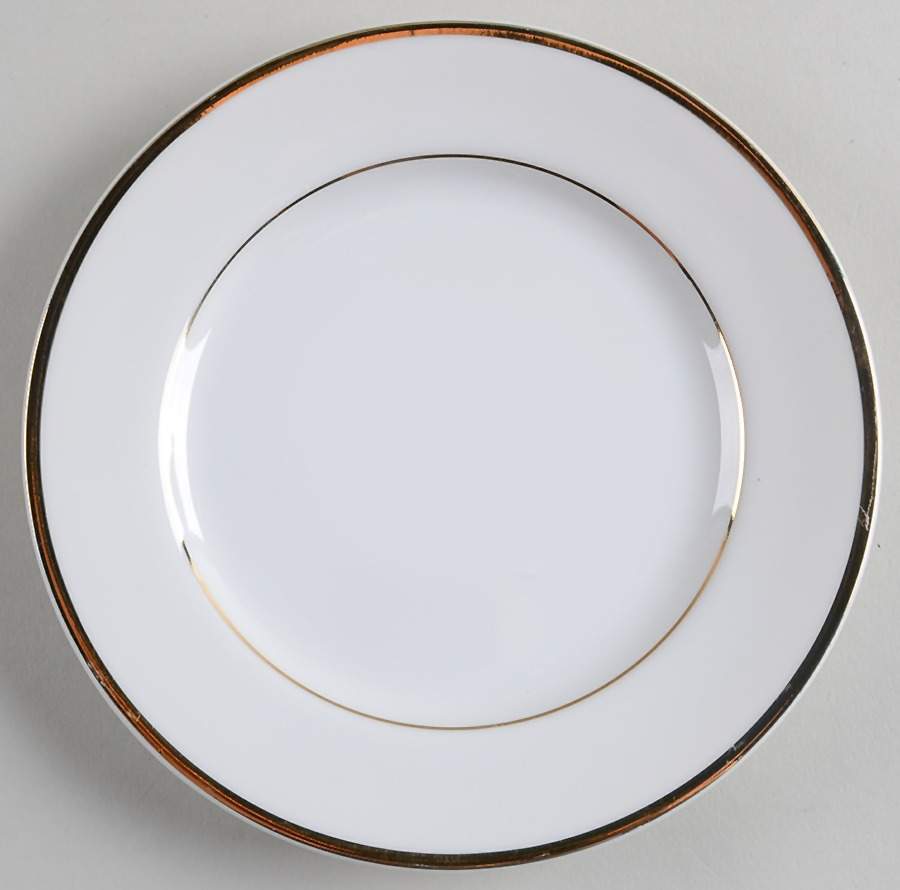 Golden Hannover Bread & Butter Plate by Crescent (Japan)-1