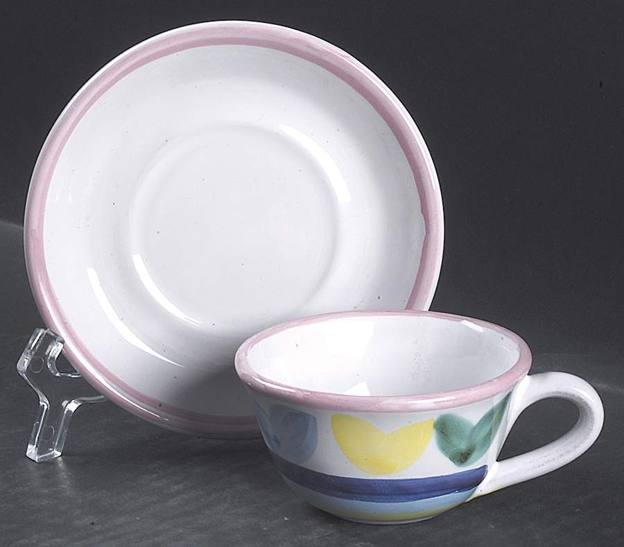 MELISSO Flat Demitasse Cup & Saucer Set by Caleca-1