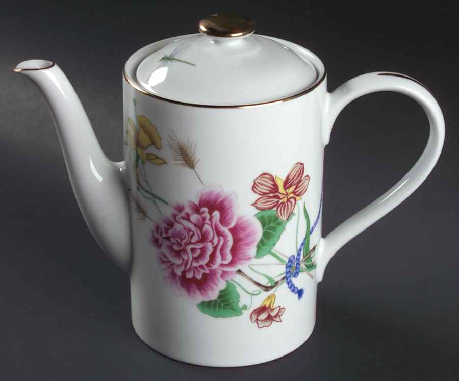 Flores Coffee Pot & Lid by Lynn Chase-1