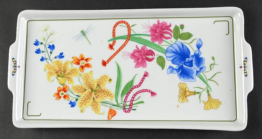 Flores Rectangular Tray by Lynn Chase-1