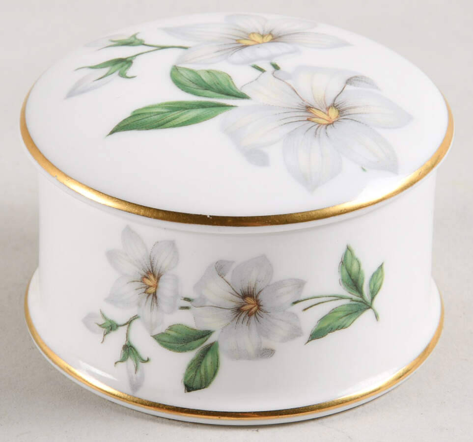 Clematis Pill Box by Crown Staffordshire-1
