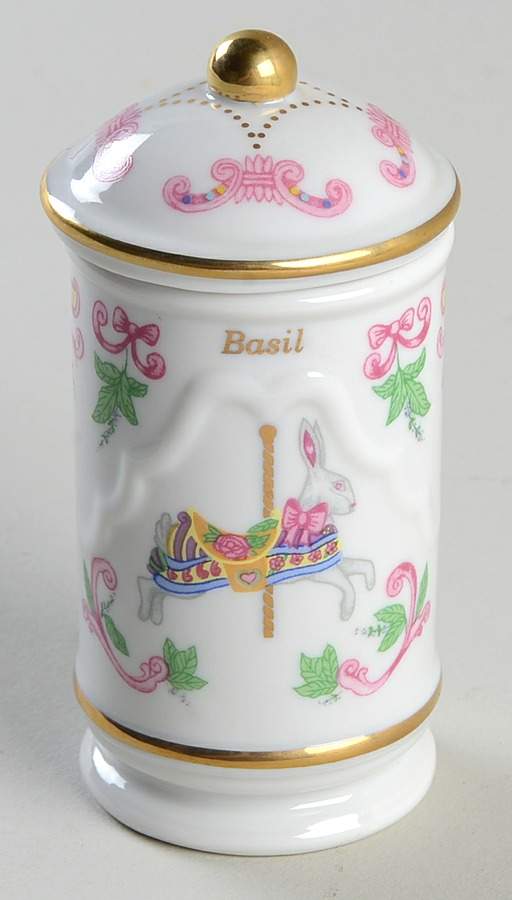 Carousel Basil Spice Jar & Lid by Lenox-1