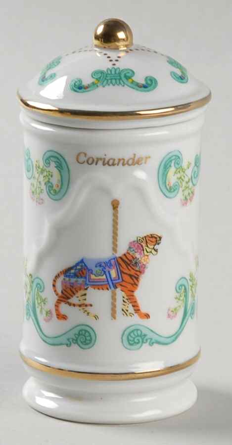 Carousel Coriander Spice Jar & Lid by Lenox-1