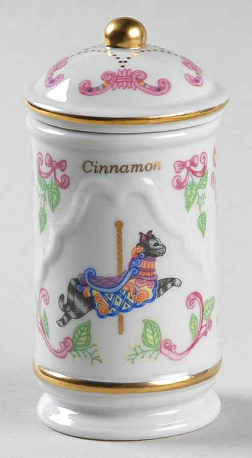 Carousel Cinnamon Spice Jar & Lid by Lenox-1