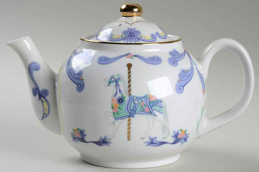 Carousel Teapot & Lid by Lenox-1