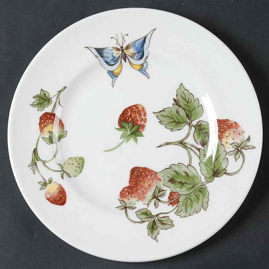 Strawberry (Smooth) Bread & Butter Plate by Coalport-1