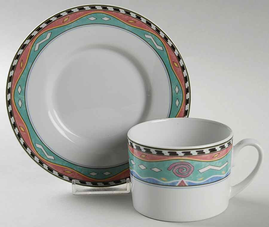 Laguna Flat Cup & Saucer Set by Christopher Stuart-1
