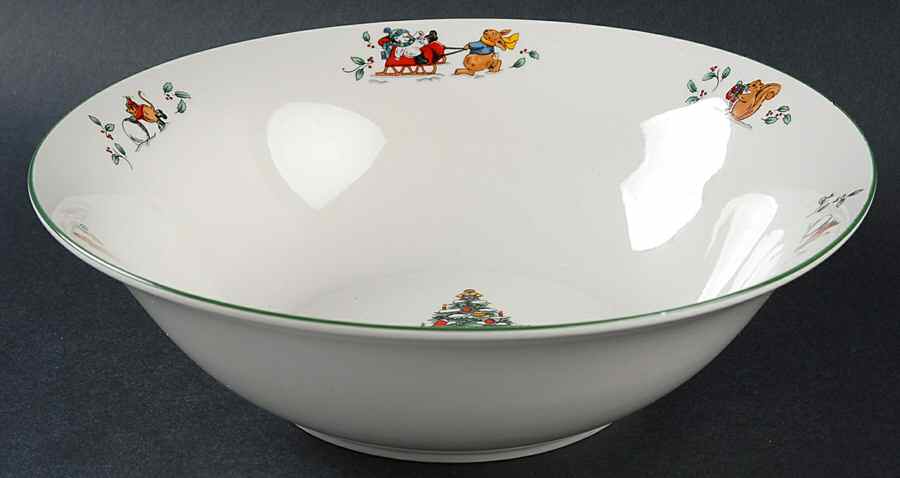 Magical Christmas 9" Round Vegetable Bowl by China Pearl-1