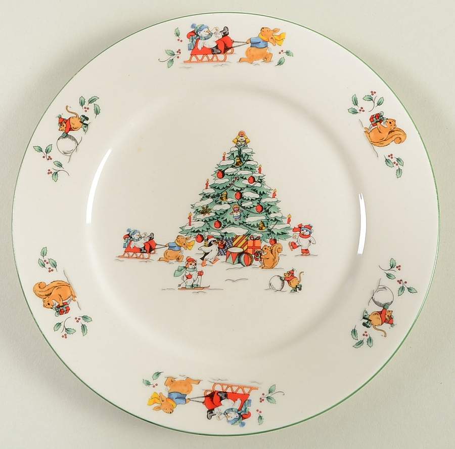 Magical Christmas Salad Plate by China Pearl-1