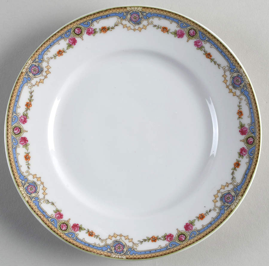 7143 Salad Plate by Crown China (Czech)-1
