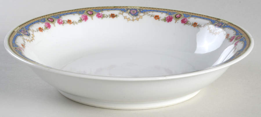 7143 Rim Soup Bowl by Crown China (Czech)-1