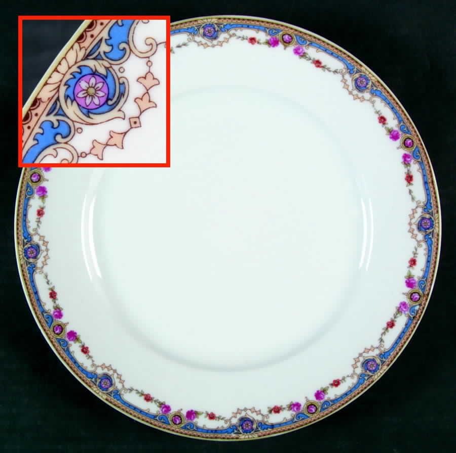 7143 Dinner Plate by Crown China (Czech)-1