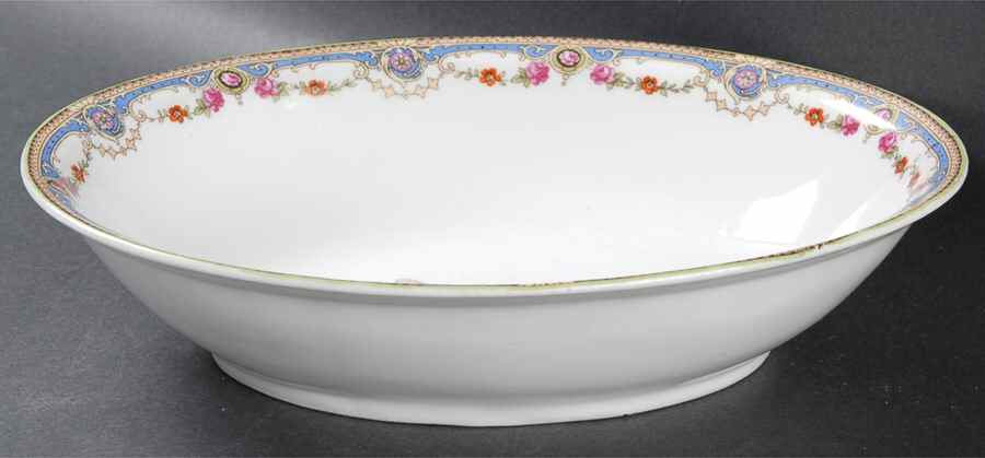 7143 9" Oval Vegetable Bowl by Crown China (Czech)-1
