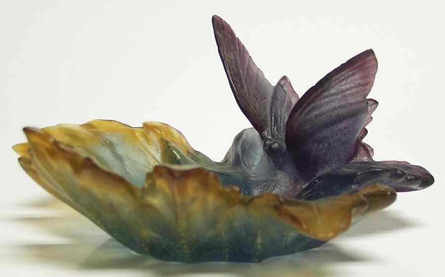 Butterfly Open Candy Dish by Daum-1