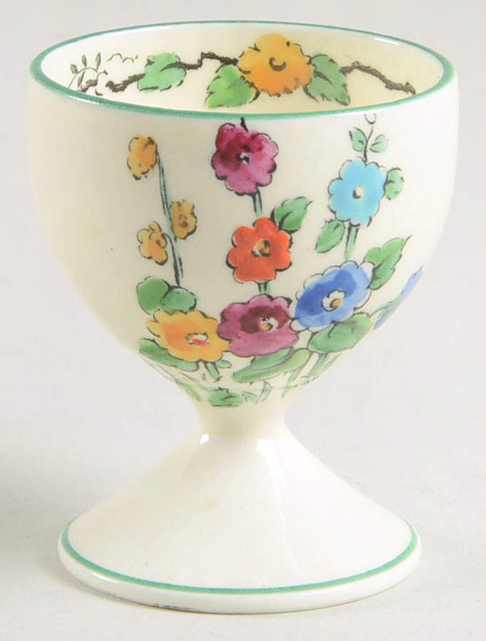Hollyhock Single Egg Cup by Crown Staffordshire-1