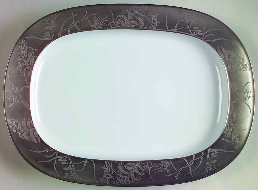 Khazard Platine 13" Oval Serving Platter by Jean Louis Coquet-1