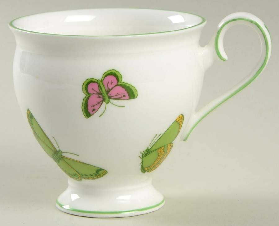 Butterfly Footed Cup by Crown Staffordshire-1