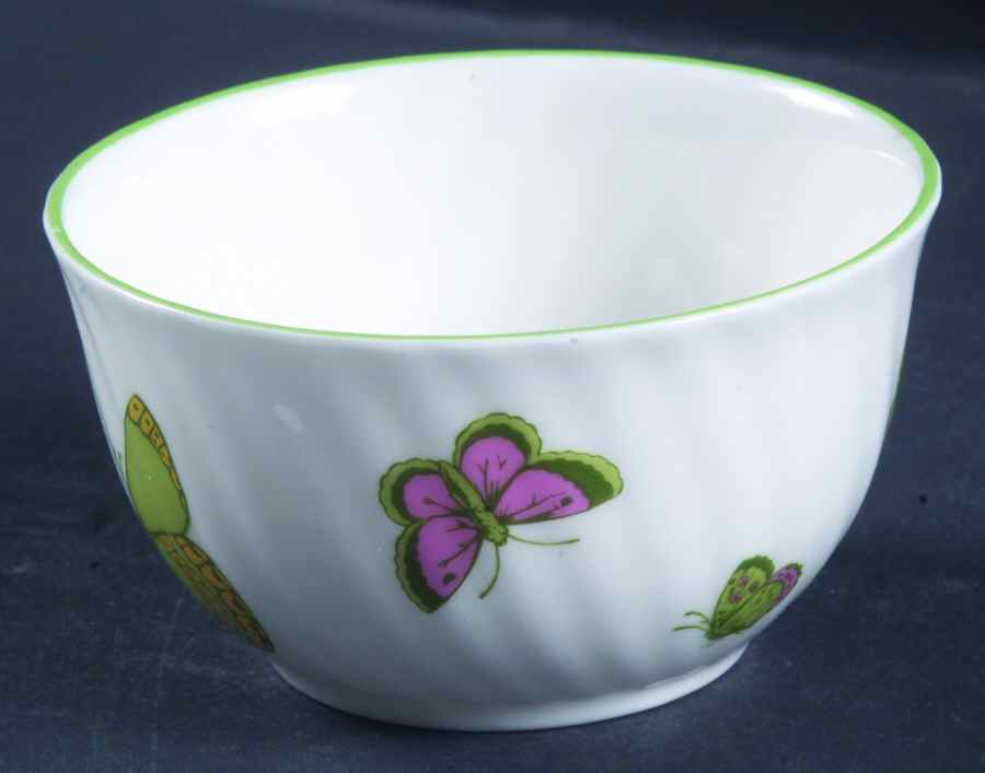 Butterfly Mini Open Sugar Bowl by Crown Staffordshire-1