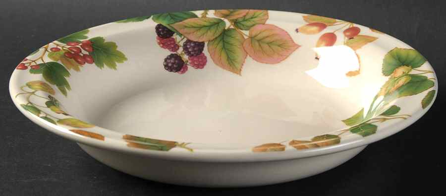 Country Fruits Rim Soup Bowl by Cloverleaf (England)-1