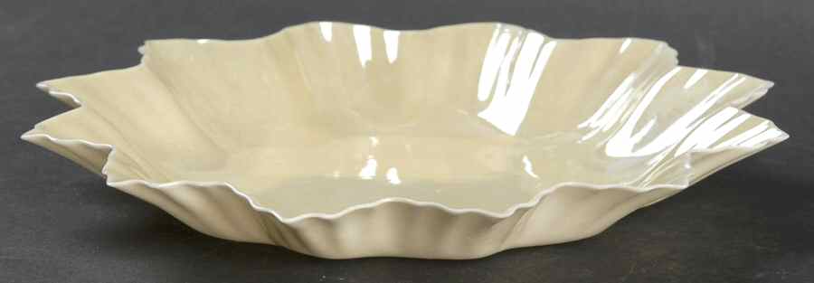 Leaf, Shell & Heart Shaped Plates 7'' Leaf Plate by Belleek Pottery (Ireland)-1